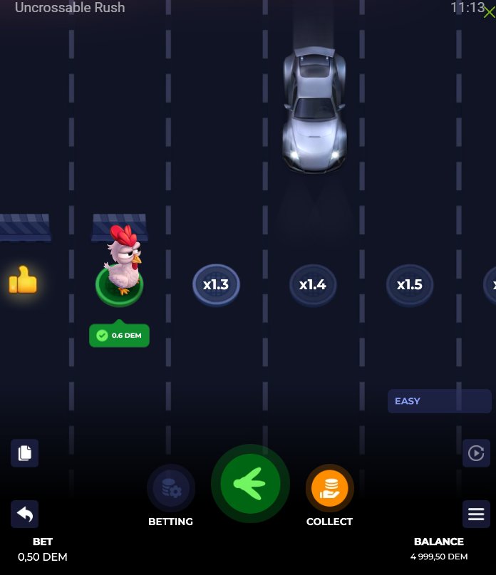 Uncrossable rush italia, uncrossable rush demo